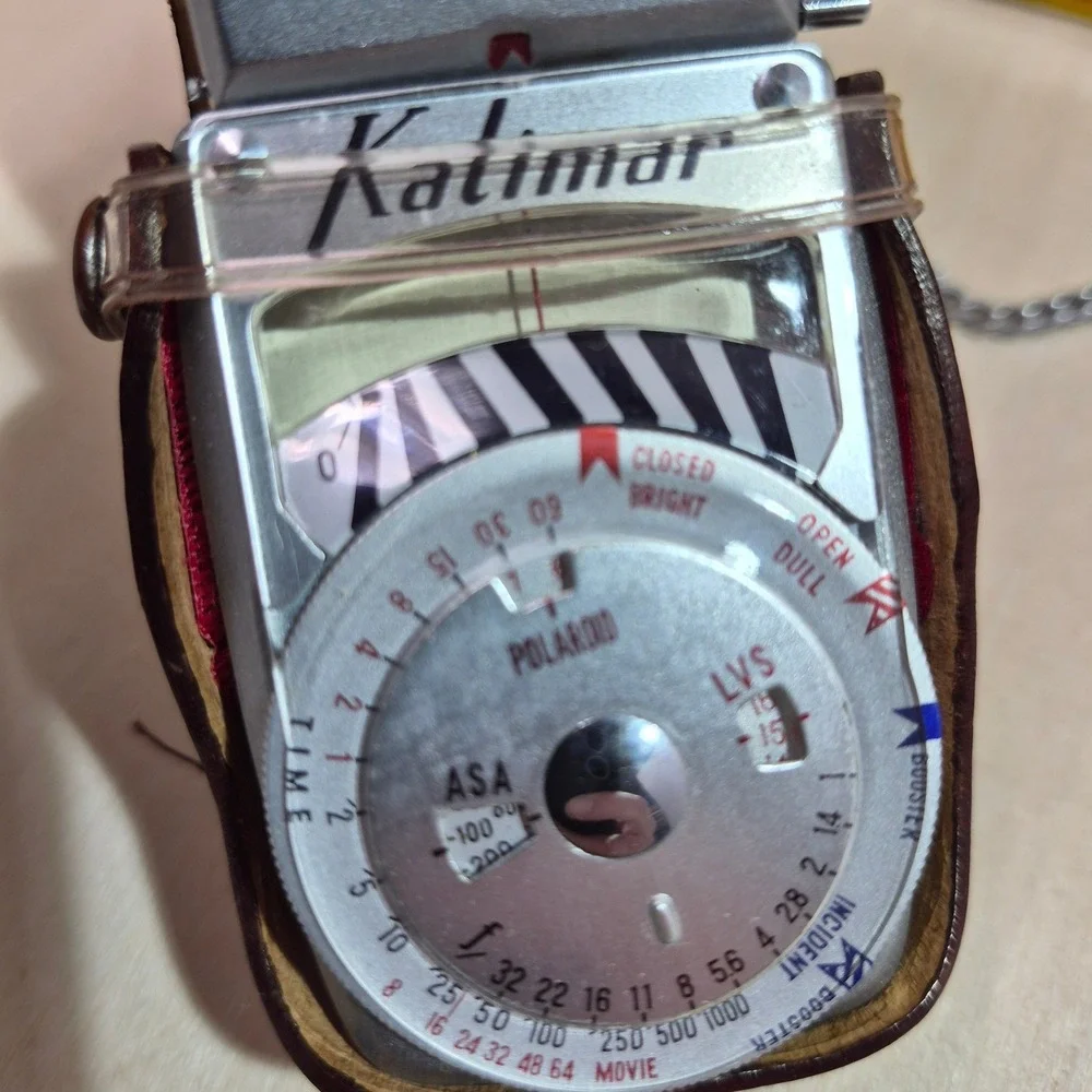 Kalimar Model A1 Exposure Meter Vintage Camera Accessory With Leather‎ Case